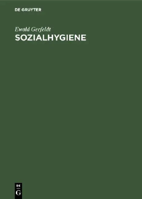 Sozialhygiene (English, Ewald Gerfeldt)