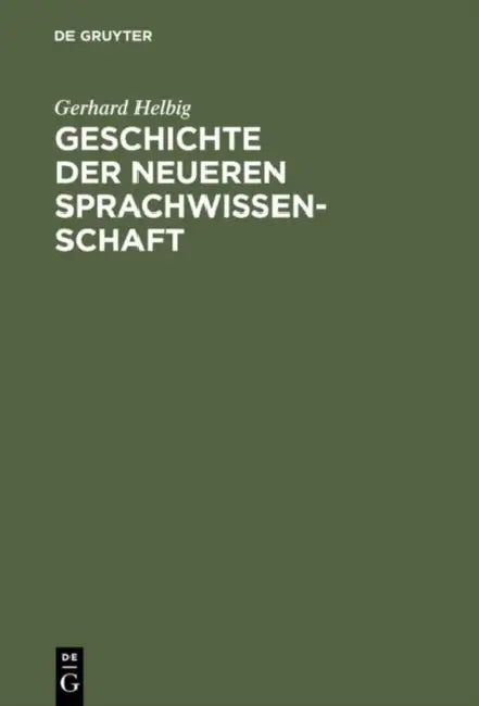 Buy Geschichte der neueren Sprachwissenschaft (English, Gerhard Helbig) — BookShops.in