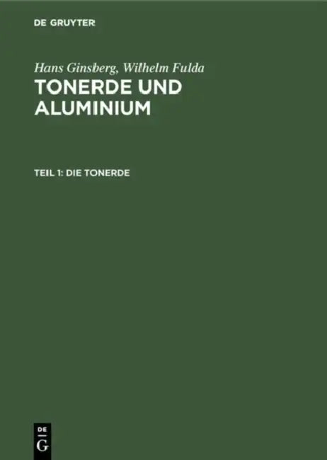 Buy Die Tonerde (English, Hans Ginsberg | Wilhelm Fulda) — BookShops.in
