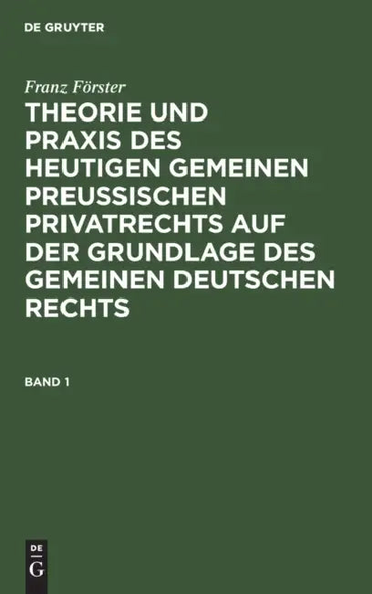 Buy Franz Förster (English, Franz Förster) — BookShops.in