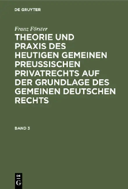 Buy Franz Förster (English, M. E. Eccius | Franz Förster) — BookShops.in