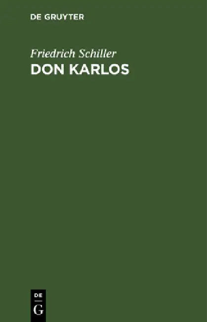 Buy Don Karlos (English, Friedrich Schiller) — BookShops.in