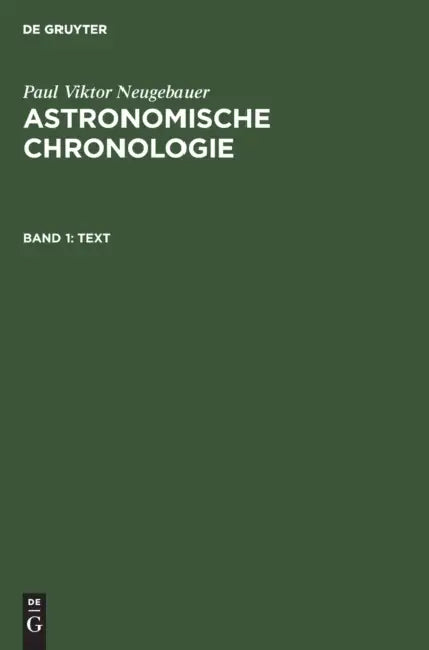 Buy Text (English, Paul Viktor Neugebauer) — BookShops.in