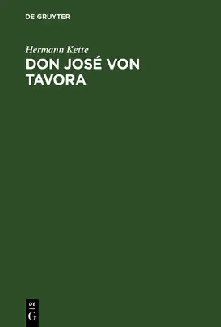 Don José von Tavora (English, Hermann Kette)