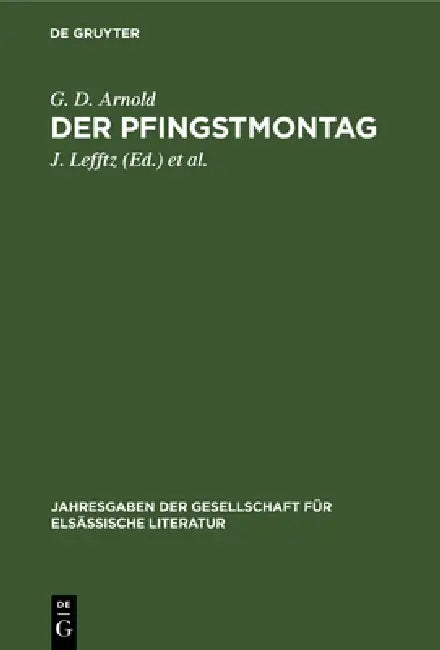 Der Pfingstmontag (English, G. D. Arnold | J. Lefftz | E. Marckwald)