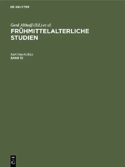 Buy Frühmittelalterliche Studien (English, Karl Hauck) — BookShops.in