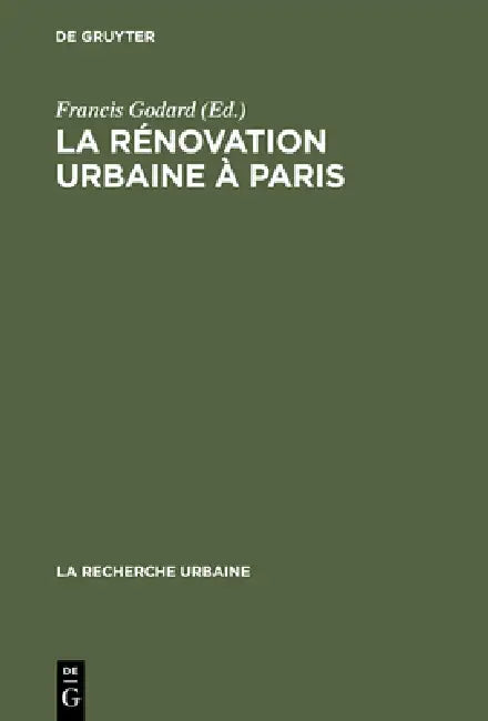 Buy La rénovation urbaine à Paris (English, Francis Godard | Manuel Castells) — BookShops.in