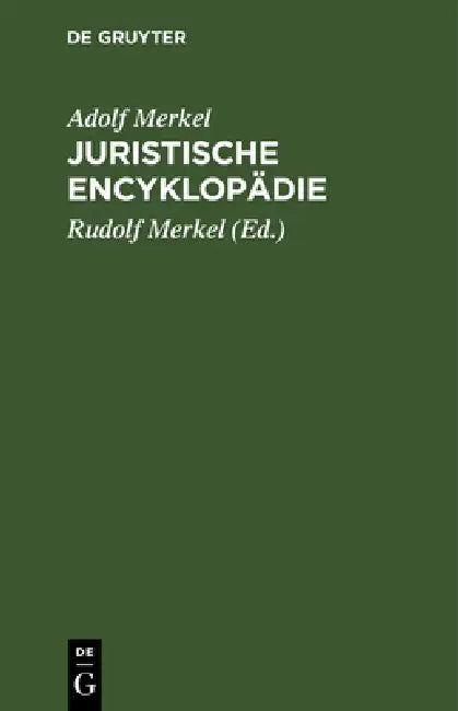 Buy Juristische Encyklopädie (English, Adolf Merkel | Rudolf Merkel) — BookShops.in