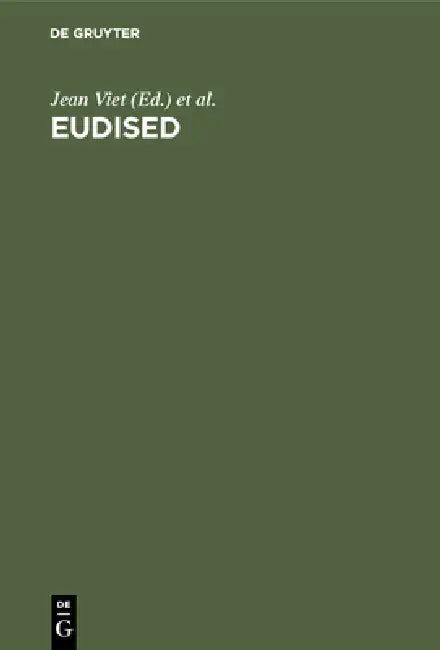 Buy Eudised (English, Jean Viet | Documentation Centre for Education in Eu) — BookShops.in
