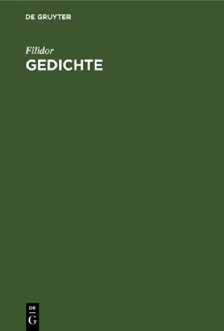 Buy Gedichte (English, Filidor) — BookShops.in
