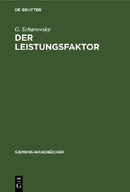 Buy Der Leistungsfaktor (English, G. Scharowsky) — BookShops.in