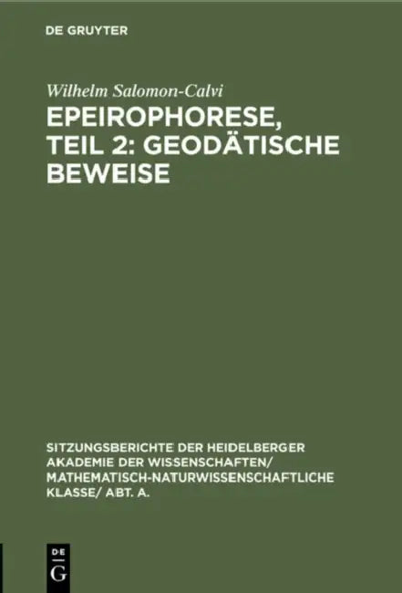 Buy Epeirophorese, Teil 2 (English, Wilhelm Salomon-Calvi) — BookShops.in