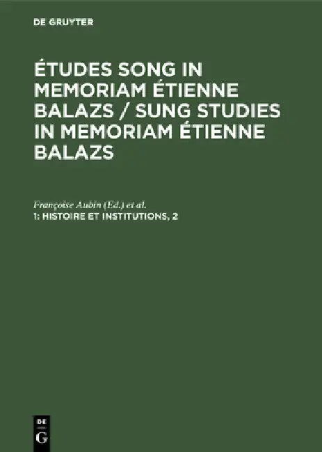 Buy Histoire et institutions, 2 (English, Françoise Aubin | École Pratique Des Hautes Études) — BookShops.in