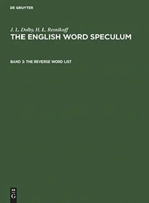 Buy The Reverse Word List (English, J. L. Dolby | H. L. Resnikoff) — BookShops.in