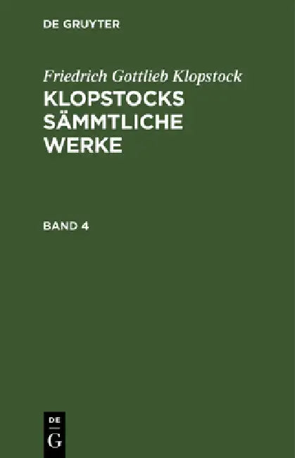 Friedrich Gottlieb Klopstock (English, Friedrich Gottlieb Klopstock)