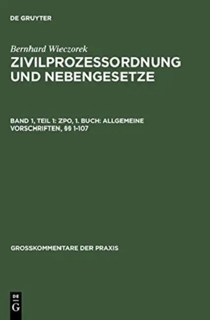 Buy ZPO, 1. Buch (English, Bernhard Wieczorek) — BookShops.in