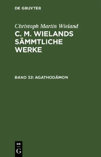 Buy Agathodämon (English, Christoph Martin Wieland) — BookShops.in