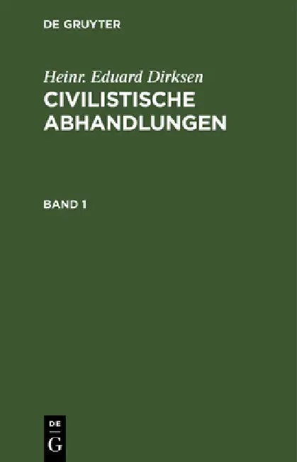 Buy Heinr. Eduard Dirksen (English, Heinr Eduard Dirksen) — BookShops.in