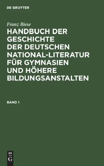 Buy Franz Biese (English, Franz Biese) — BookShops.in
