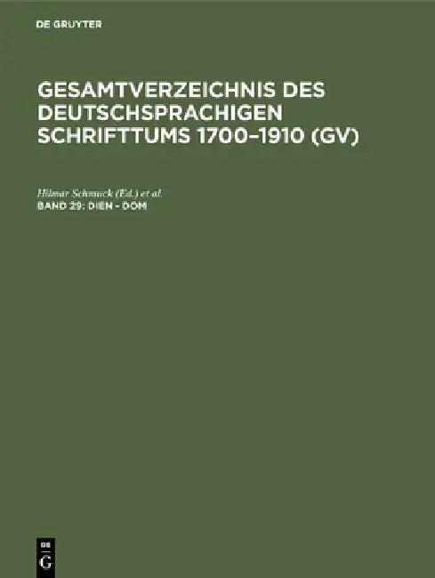 Buy Dien - DOM (English, Hilmar Schmuck | Willi Gorzny | Hans Popst) — BookShops.in