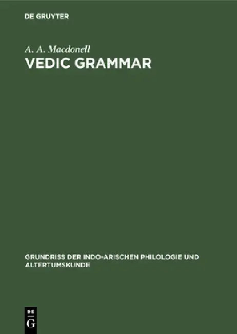Buy Vedic Grammar (English, A. a. Macdonell) — BookShops.in