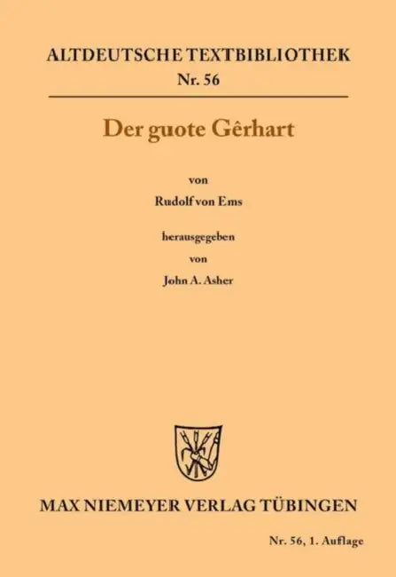 Der guote Gêrhart (English, John a. Asher | Rudolf Ems)