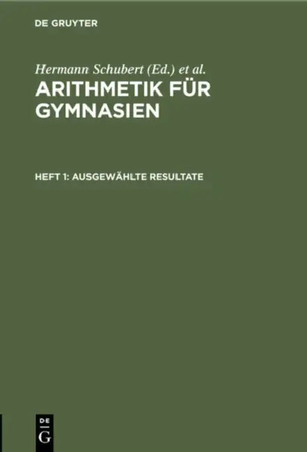 Buy Ausgewählte Resultate (English, Hermann Schubert | Adolf Schumpelick) — BookShops.in