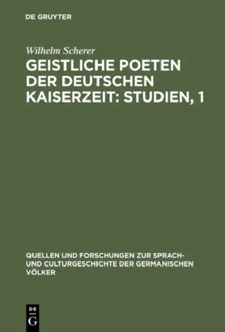 Buy Geistliche Poeten der deutschen Kaiserzeit (English, Wilhelm Scherer) — BookShops.in