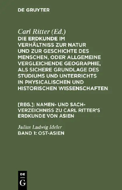 Buy Ost-Asien (English, Julius Ludwig Ideler) — BookShops.in