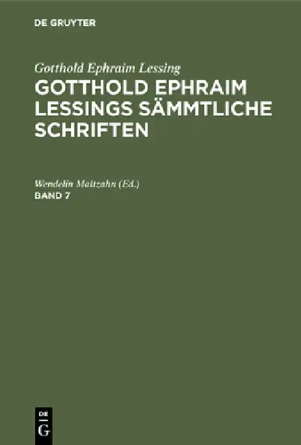 Gotthold Ephraim Lessing (English, Wendelin Maltzahn)