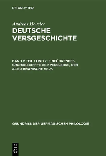 Buy Teil 1 Und 2 (English, Andreas Heusler) — BookShops.in