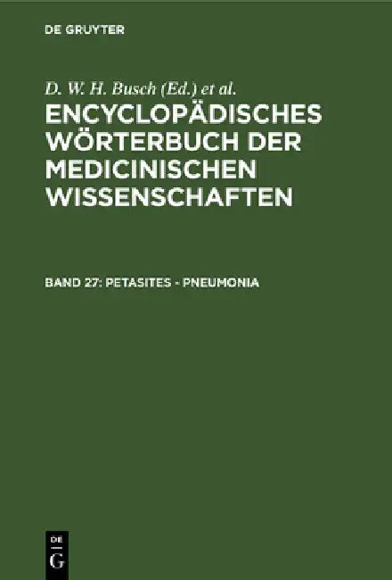 Buy Petasites - Pneumonia (English, D. W. H. Busch | Carl Ferdinand Gräfe | J. F. Diffenbach) — BookShops.in
