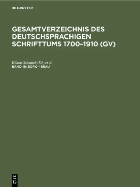 Buy Boro - Brau (English, Hilmar Schmuck | Willi Gorzny | Hans Popst) — BookShops.in