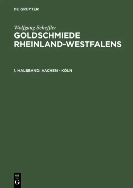 Buy Aachen - Köln (English, Wolfgang Scheffler) — BookShops.in