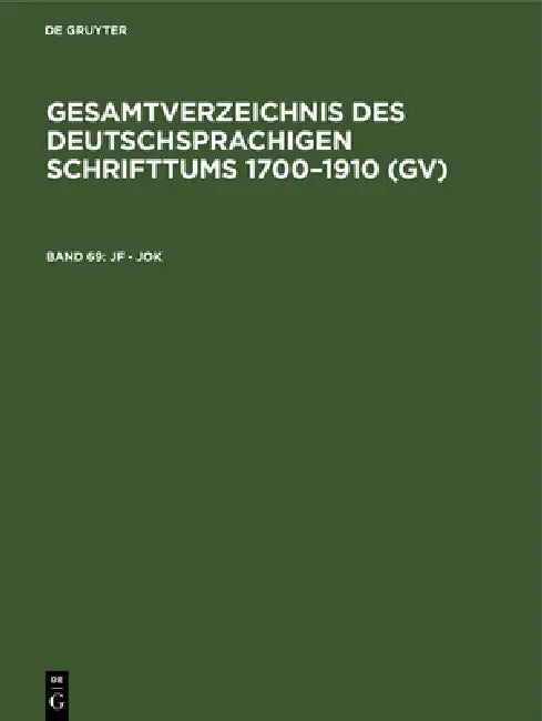 Buy Jf - Jok (English, Hilmar Schmuck | Willi Gorzny | Peter Geils) — BookShops.in