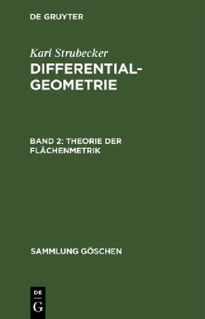 Buy Theorie Der Flächenmetrik (English, Karl Strubecker) — BookShops.in