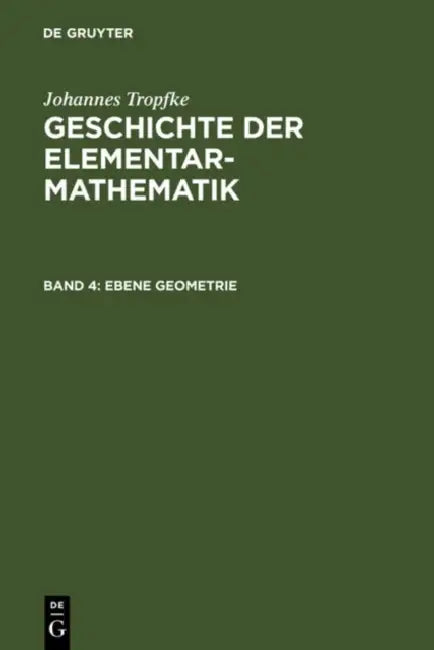 Buy Ebene Geometrie (English, Kurt Vogel | Karin Reich | Helmuth Gericke) — BookShops.in