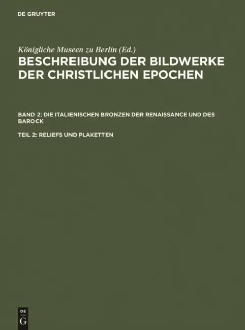 Buy Reliefs und Plaketten (English, Fritz Goldschmidt) — BookShops.in
