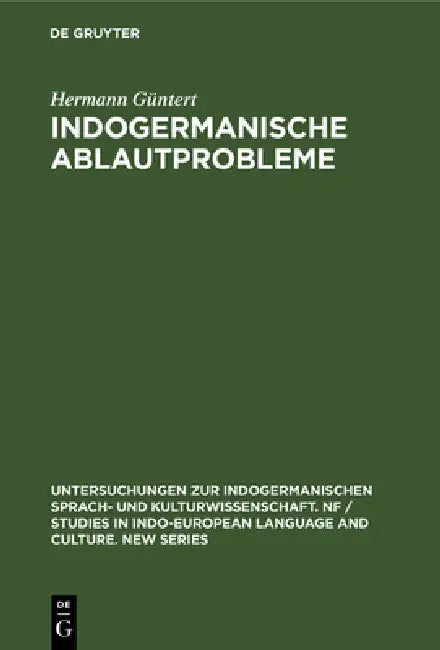 Indogermanische Ablautprobleme (English, Hermann Güntert)