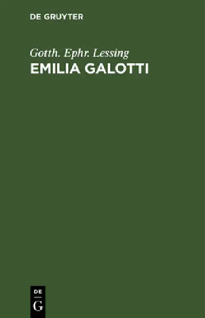 Buy Emilia Galotti (English, Gotth Ephr Lessing) — BookShops.in