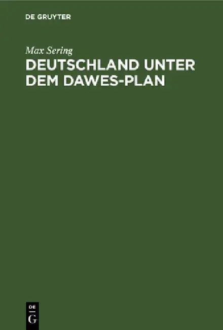 Buy Deutschland Unter Dem Dawes-Plan (English, Max Sering) — BookShops.in