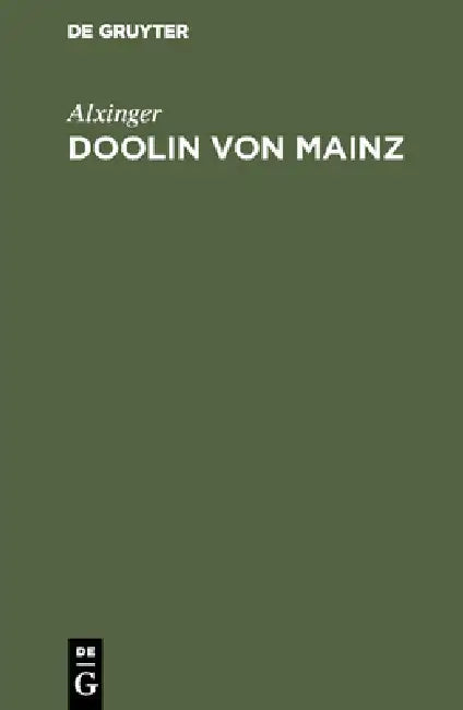 Doolin von Mainz (English, Alxinger)