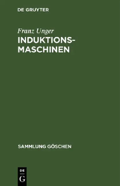 Buy Induktionsmaschinen (English, Franz Unger) — BookShops.in