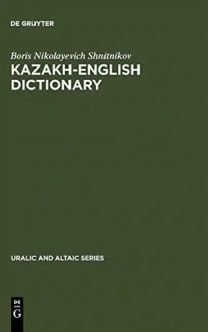 Buy Kazakh-English Dictionary (English, Boris Nikolayevich Shnitnikov) — BookShops.in