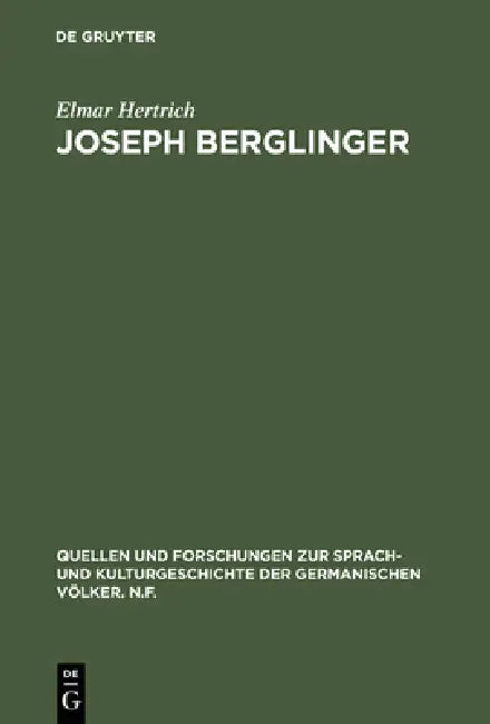 Buy Joseph Berglinger (English, Elmar Hertrich) — BookShops.in