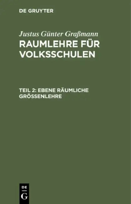 Buy Ebene Räumliche Größenlehre (English, Justus Günter Graßmann) — BookShops.in