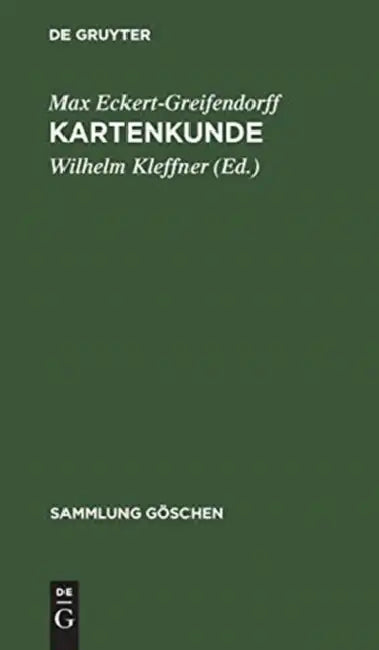Kartenkunde (English, Max Eckert-Greifendorff | Wilhelm Kleffner)
