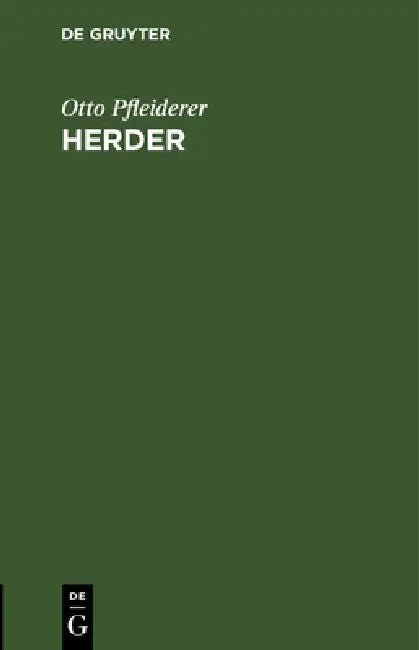 Buy Herder (English, Otto Pfleiderer) — BookShops.in