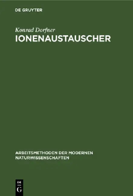 Buy Ionenaustauscher (English, Konrad Dorfner) — BookShops.in