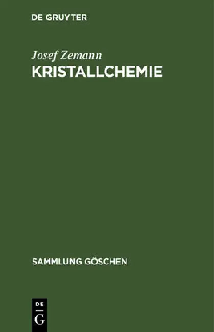 Buy Kristallchemie (English, Josef Zemann) — BookShops.in